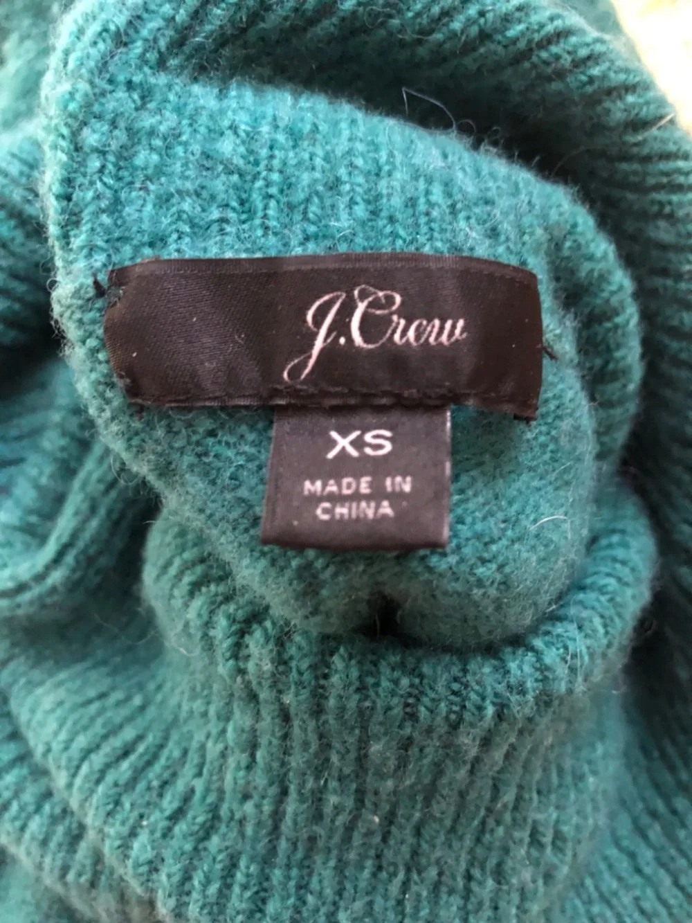J. Crew teal wool dress
